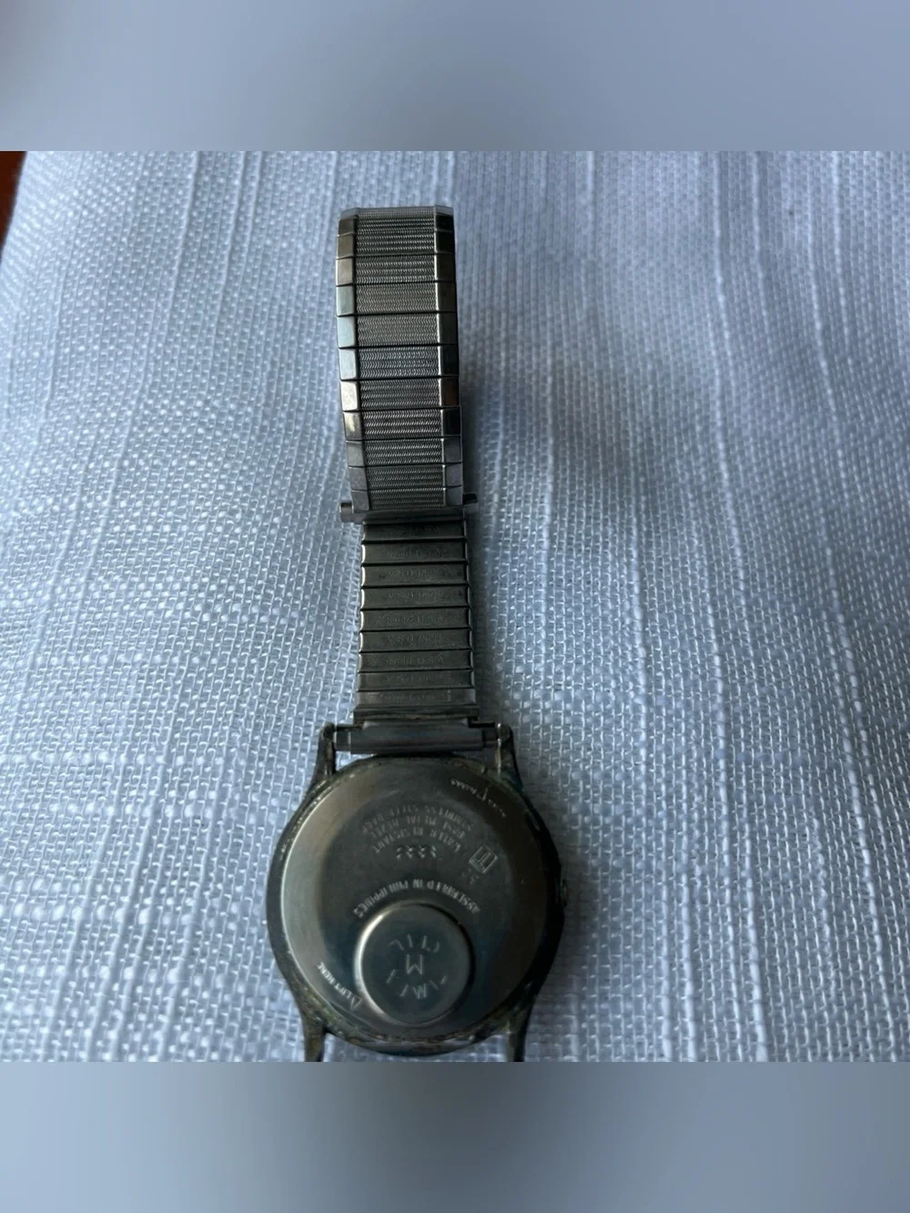 Vtg Timex Water Resistant Quartz Watch Stainless steel Speidel Band-M Cell - A5
